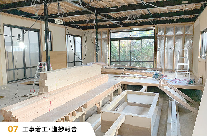 工事着工・進捗報告