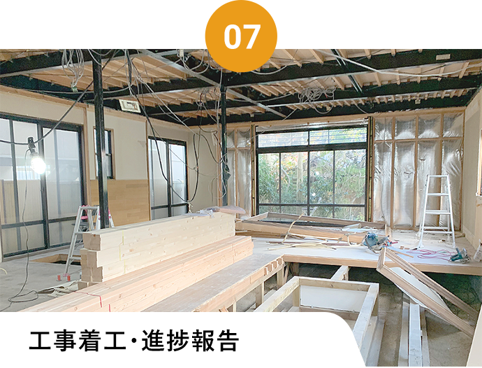 工事着工・進捗報告